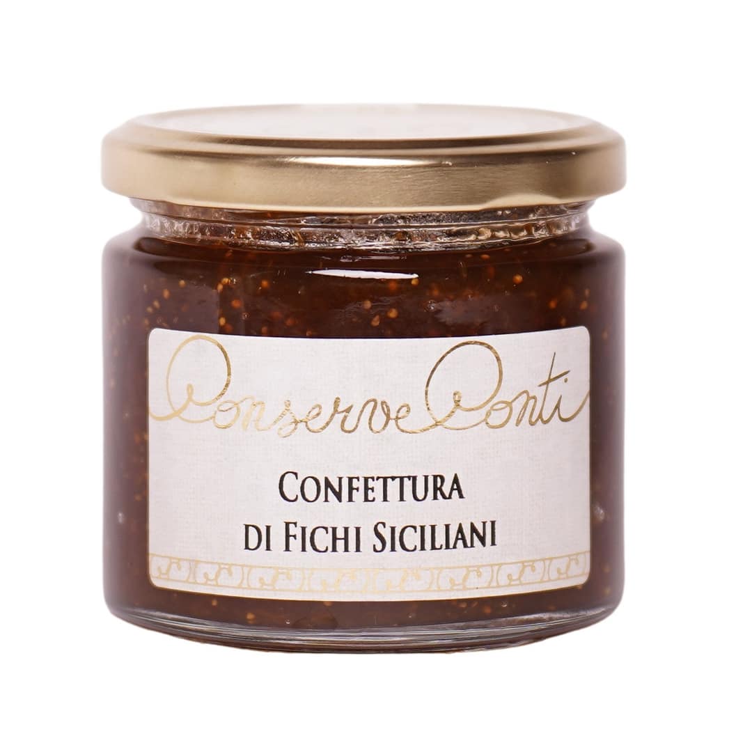 Confettura di Fichi siciliani - Vaso da ml. 212 - produzione artigianale Conserve Conti