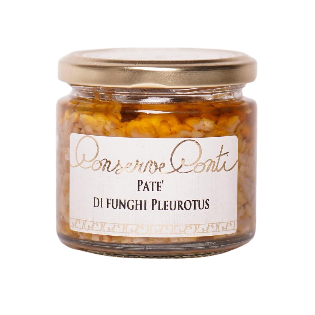 Patè di Funghi Pleurotus in olio extravergine d'oliva - Vaso da ml. 212 - produzione artigianale Conserve Conti