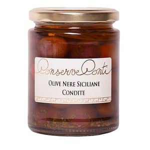 Olive nere siciliane condite