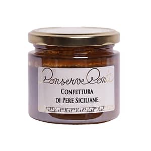 Confettura di pere siciliane - vaso da ml. 212 produzione artigianale Conserve Conti
