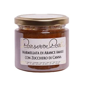 Marmellata di arance amare con zucchero di canna - Vaso da ml. 212 - produzione artigianale siciliana Conserve Conti