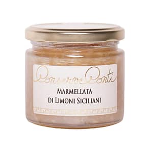 Marmellata di Limoni Siciliani - Vaso da ml. 212 - produzione artigianale siciliana Conserve Conti