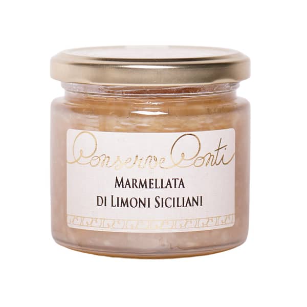 Marmellata di Limoni Siciliani - Vaso da ml. 212 - produzione artigianale siciliana Conserve Conti