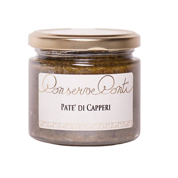 Pate' di capperi in olio extravergine d’oliva Vaso da ml. 212 produzione artigianale Conserve Conti