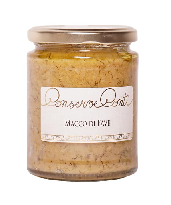 Macco di fave in olio extravergine d’oliva -Vaso da ml. 314 - produzione artigianale siciliana Conserve Conti