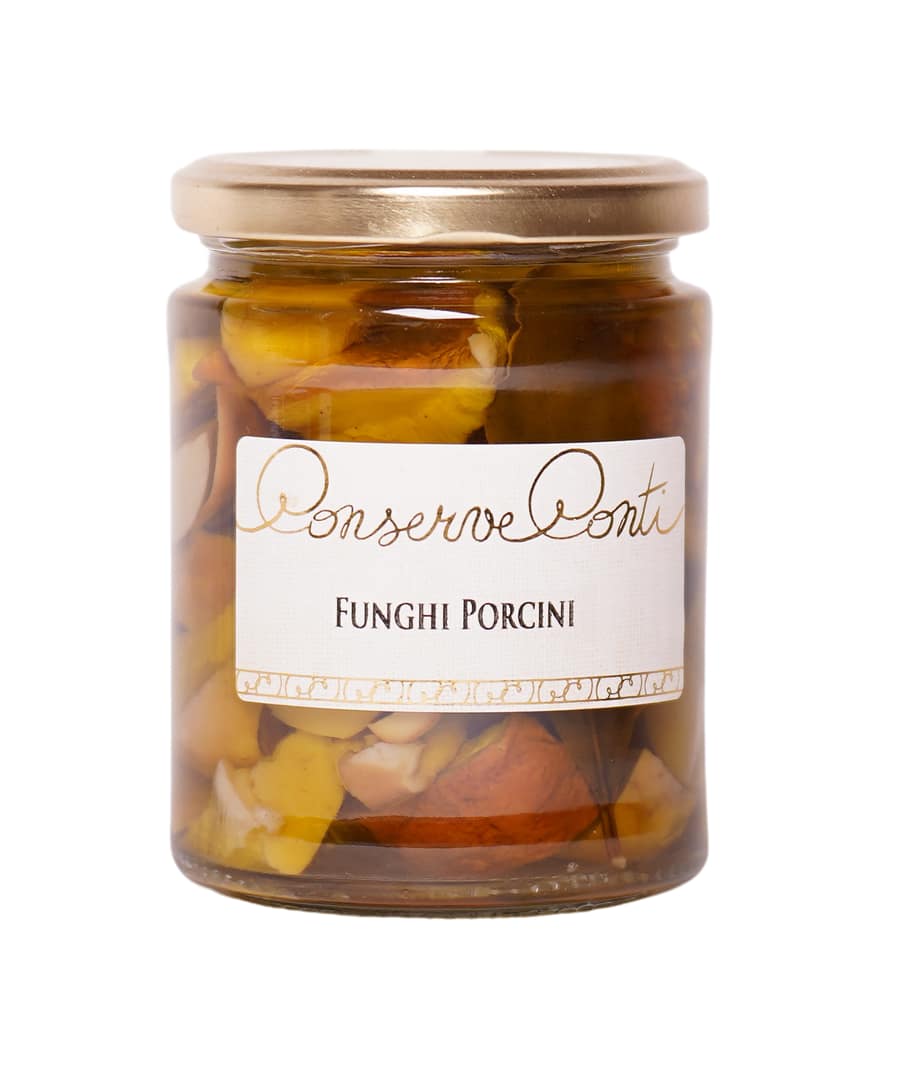 Funghi porcini in olio extravergine d'oliva - Vaso da ml. 314 - produzione artigianale Conserve Conti
