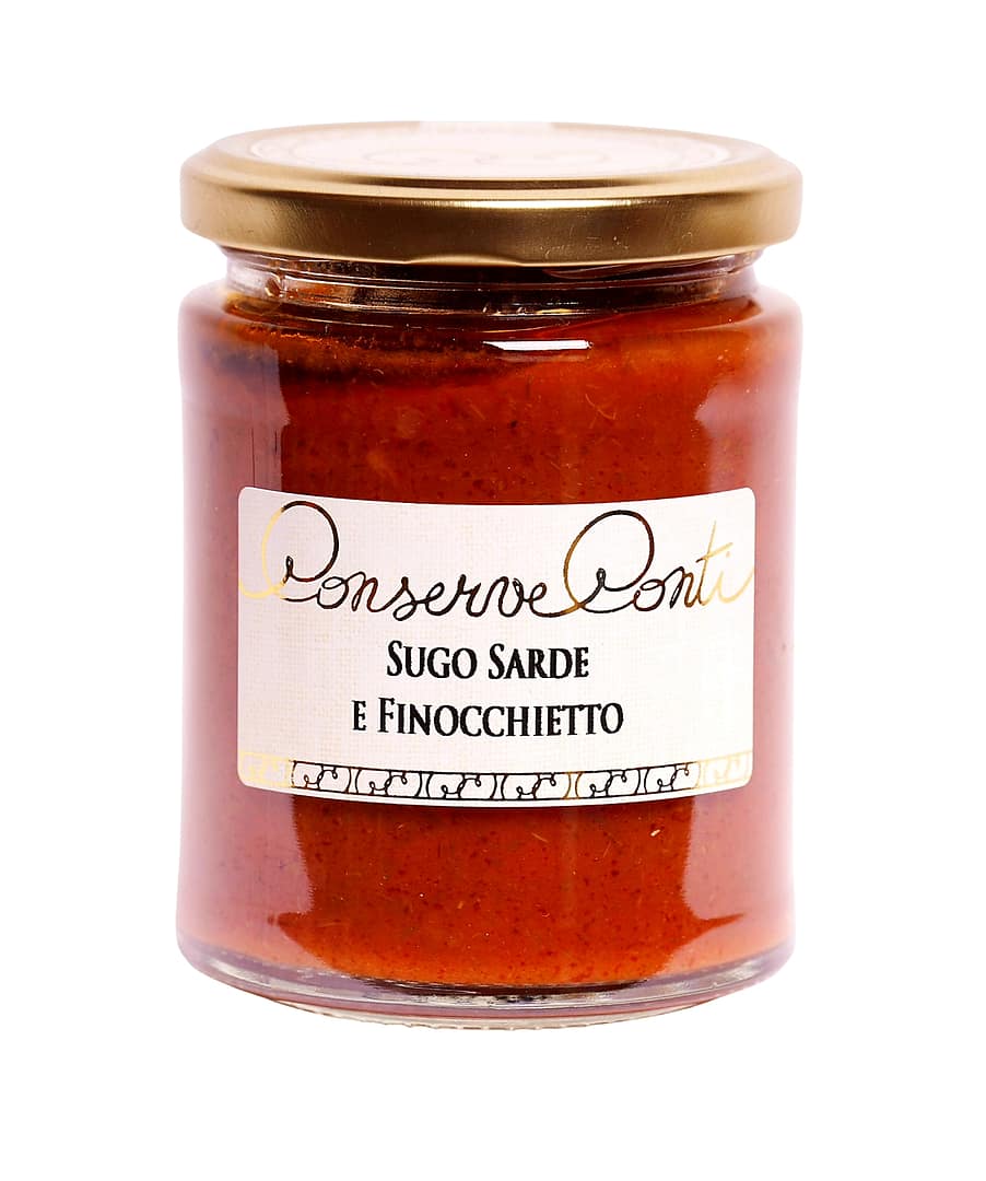 Sugo sarde e finocchietto con olio extravergine d'oliva - Vaso da ml. 314 - produzione artigianale Conserve Conti
